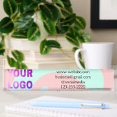 eenvoudige add your logo/design here text pos naambordje