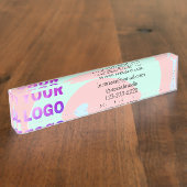 eenvoudige add your logo/design here text pos naambordje (Zijkant)