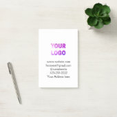 eenvoudige add your logo/design here text pos post-it® notes (Kantoor)