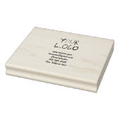 eenvoudige add your logo/design here text pos rubberstempel (Stempel)