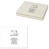 eenvoudige add your logo/design here text pos rubberstempel (Gestempeld)