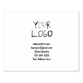 eenvoudige add your logo/design here text pos rubberstempel (Afrduk)