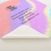 eenvoudige add your logo/design here text pos sherpa deken (3/4)