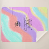 eenvoudige add your logo/design here text pos sherpa deken (Voorkant (horizontaal))