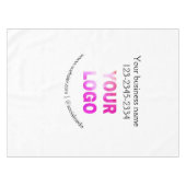 eenvoudige add your logo/design here text pos tafelkleed (Voorkant (Horizontaal))