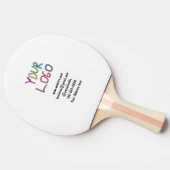 eenvoudige add your logo/design here text pos tafeltennisbatje (Zijkant)