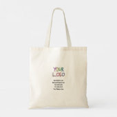 eenvoudige add your logo/design here text pos tote bag (Achterkant)