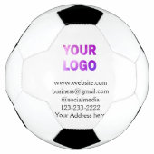 eenvoudige add your logo/design here text pos voetbal (Voorkant)