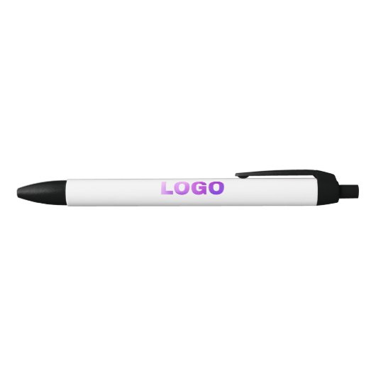 eenvoudige add your logo/design here text pos zwarte inkt pen (Bovenkant)