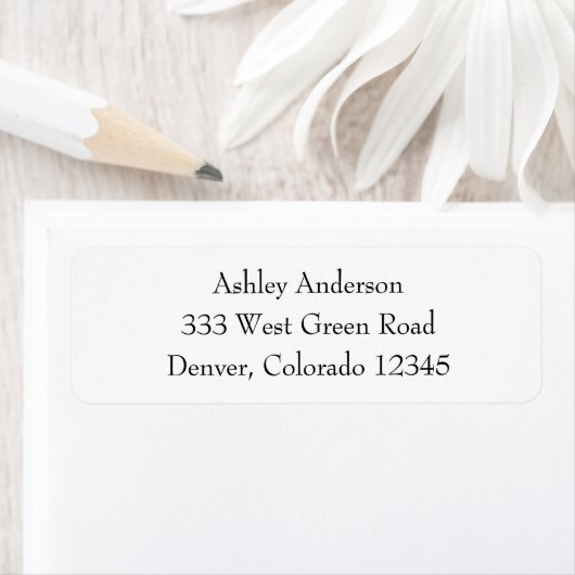 Eenvoudige Adres Etiket (Insitu)