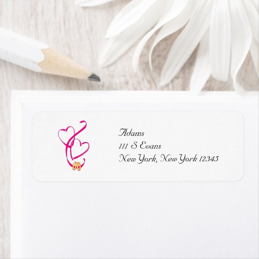 Eenvoudige Adresetiketten Etiket (Insitu)