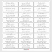 Eenvoudige Adresetiketten voor weddenschappen met  Sticker (Vel)