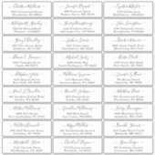 Eenvoudige Adresetiketten voor weddenschappen met  Sticker (Voorkant)