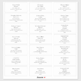 Eenvoudige Adresetiketten voor weddenschappen tuss Sticker