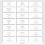 Eenvoudige Adresetiketten voor weddenschappen tuss Sticker<br><div class="desc">Deze eenvoudige elegante trouwgastadresetiketten zijn perfect voor je moderne,  minimalistische zwarte en witte bruiloft. Het ontwerp bevat een minimaal hedendaags lettertype dat vergezeld gaat van een formele kalligrafie. Houd het zoals is,  of verkies om het met uw eigen kunstwerk of foto's te personaliseren!</div>
