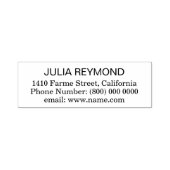 Eenvoudige adresgegevens zelfinktende stempel (Design)