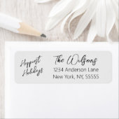 Eenvoudige adreslabels voor retourzendingen etiket (Insitu)