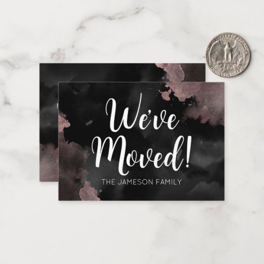 Eenvoudige adreswijziging Aankondiging Kaart (Voorkant / Achterkant in situ)