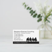 Eenvoudige adviesservice voor bedrijven visitekaartje (Staand voorkant)