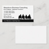 Eenvoudige adviesservice voor bedrijven visitekaartje (Voorkant / Achterkant)