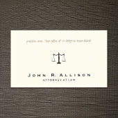 Eenvoudige advocaat, procureur-sofistisch verhaal visitekaartje