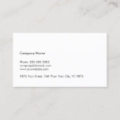 Eenvoudige advocaat van Faux Silver Line bij wet Visitekaartje (Achterkant)