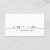 Eenvoudige advocaat van Faux Silver Line bij wet Visitekaartje (Voorkant)