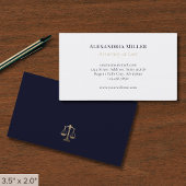 Eenvoudige advocaat visitekaartje