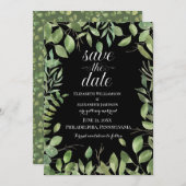 Eenvoudige afbraak, bespaar de datum van het huwel save the date (Voorkant / Achterkant)