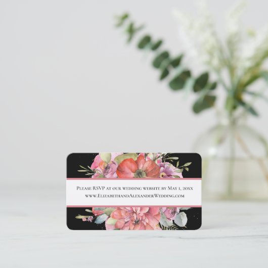 Eenvoudige afbraak, bruiloft website RSVP Mini Bus Visitekaartje (Staand voorkant)