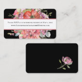 Eenvoudige afbraak, bruiloft website RSVP Mini Bus Visitekaartje (Voorkant / Achterkant)