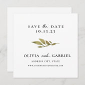 Eenvoudige afbraak. Modern stijlvol Typography Wed Save The Date (Voorkant / Achterkant)
