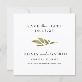 Eenvoudige afbraak. Modern stijlvol Typography Wed Save The Date
