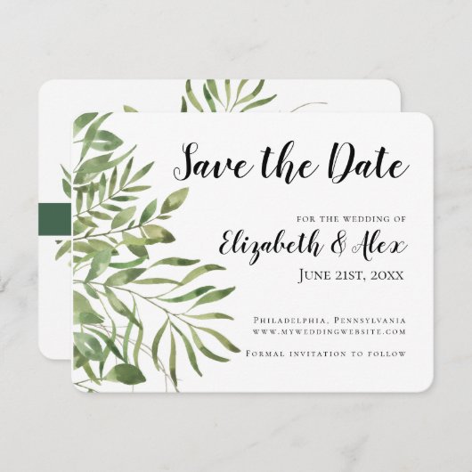 Eenvoudige afbraak, sla de datum op met de huwelij (Voorkant / Achterkant)