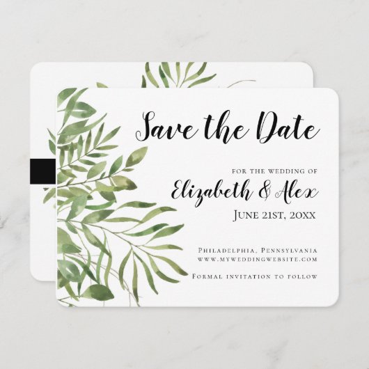 Eenvoudige afbraak, sla de datum op met de huwelij (Voorkant / Achterkant)