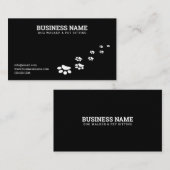 Eenvoudige afdrukpagina met witte en zwarte pagina visitekaartje (Voorkant / Achterkant)