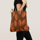 Eenvoudige afgevlakte bladeren | Autumn Oranje Bro Tote Bag (Dichtbij)