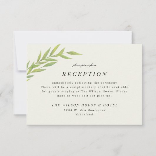 Eenvoudige afhandeling van filialen save the date (Voorkant)