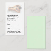 Eenvoudige afspraakkaarten voor een massagetherape visitekaartje (Voorkant / Achterkant)