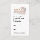 Eenvoudige afspraakkaarten voor een massagetherape visitekaartje (Voorkant)