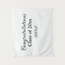 Eenvoudige afstudeer felicitatie minimaal toevoege wandkleed