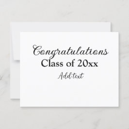 Eenvoudige afstudeer felicitaties minimaal toevoeg briefkaart