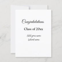 Eenvoudige afstudeer felicitaties minimaal toevoeg