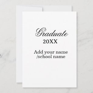 Eenvoudige afstudeer felicitaties minimaal toevoeg kaart