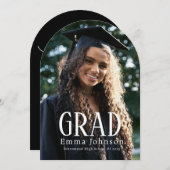 Eenvoudige Afstudeer Uitnodiging | 2025 Feest (Voorkant / Achterkant)