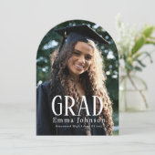 Eenvoudige Afstudeer Uitnodiging | 2025 Feest (Staand voorkant)