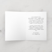 Eenvoudige Afstudeer Uitnodiging Bedankkaart (Binnenlaag)