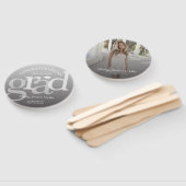 Eenvoudige AFSTUDEERDER Overlay Ombre ELK jaar Afs Handwaaier (Niet-gemonteerd)