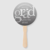 Eenvoudige AFSTUDEERDER Overlay Ombre ELK jaar Afs Handwaaier (Voorkant)