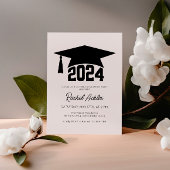 Eenvoudige Afstudeerder Party Invitation, Afstuder Kaart